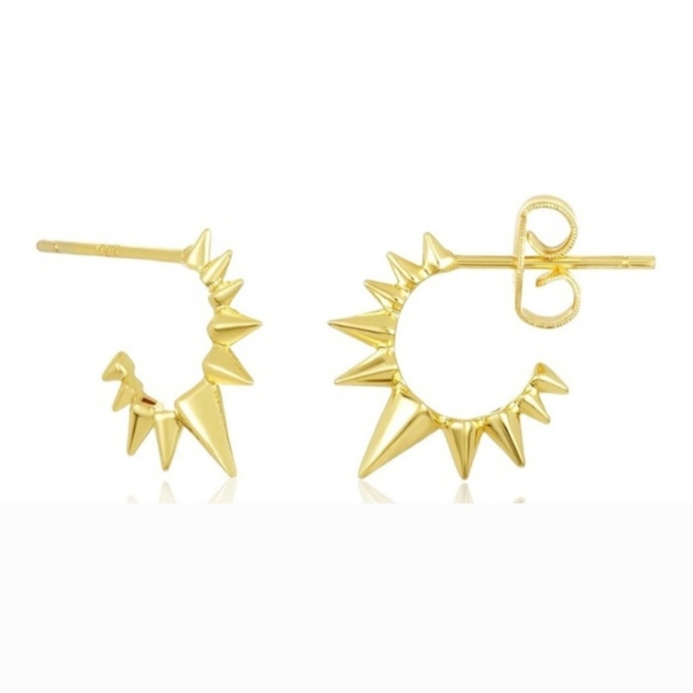 Melinda Maria Gold Spiked Earrings